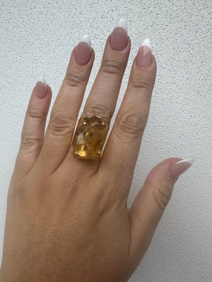 
                  
                    Citrine polished Cuff rings - Gold
                  
                