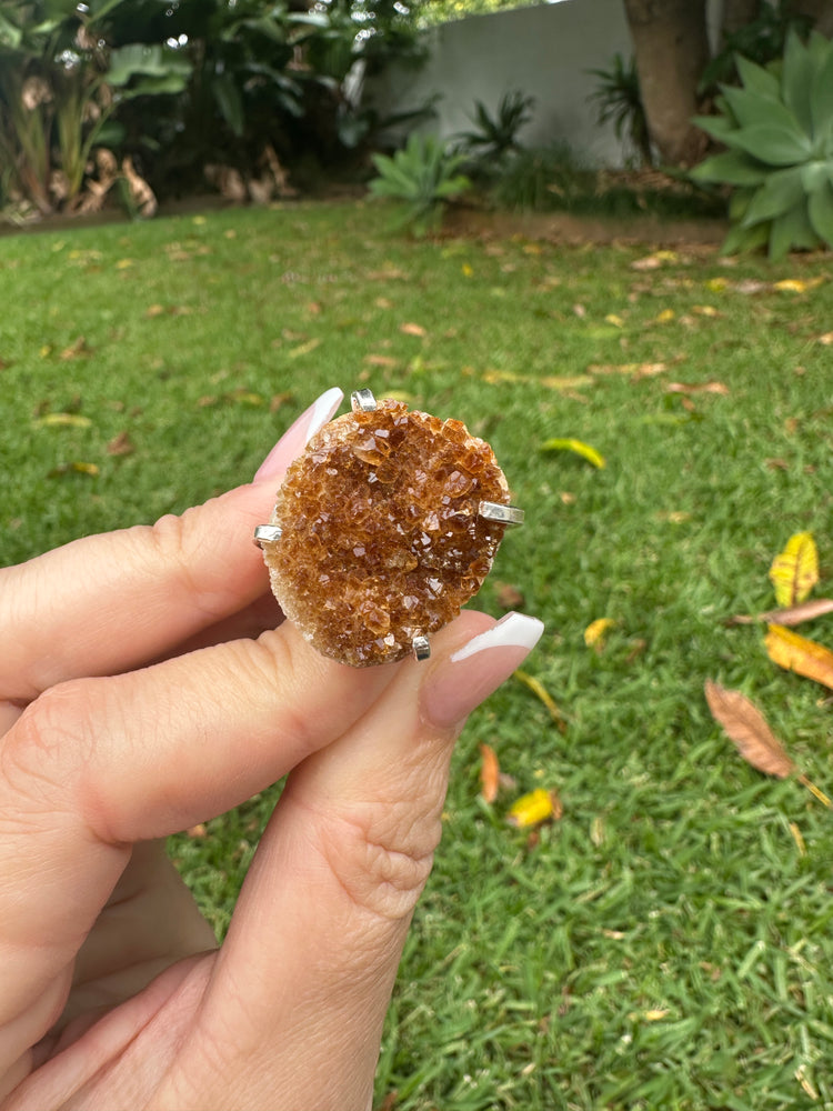 
                  
                    Raw Citrine Arc ring - silver
                  
                