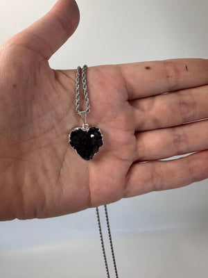 
                  
                    Amethyst silver heart small pendant with chain
                  
                