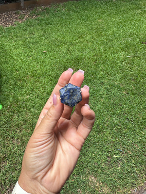 
                  
                    Sodalite Hexagon Arc ring - Silver
                  
                