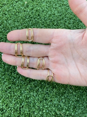 
                  
                    Selenite Gold double wire ring
                  
                