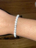 Howlite crystal bracelet