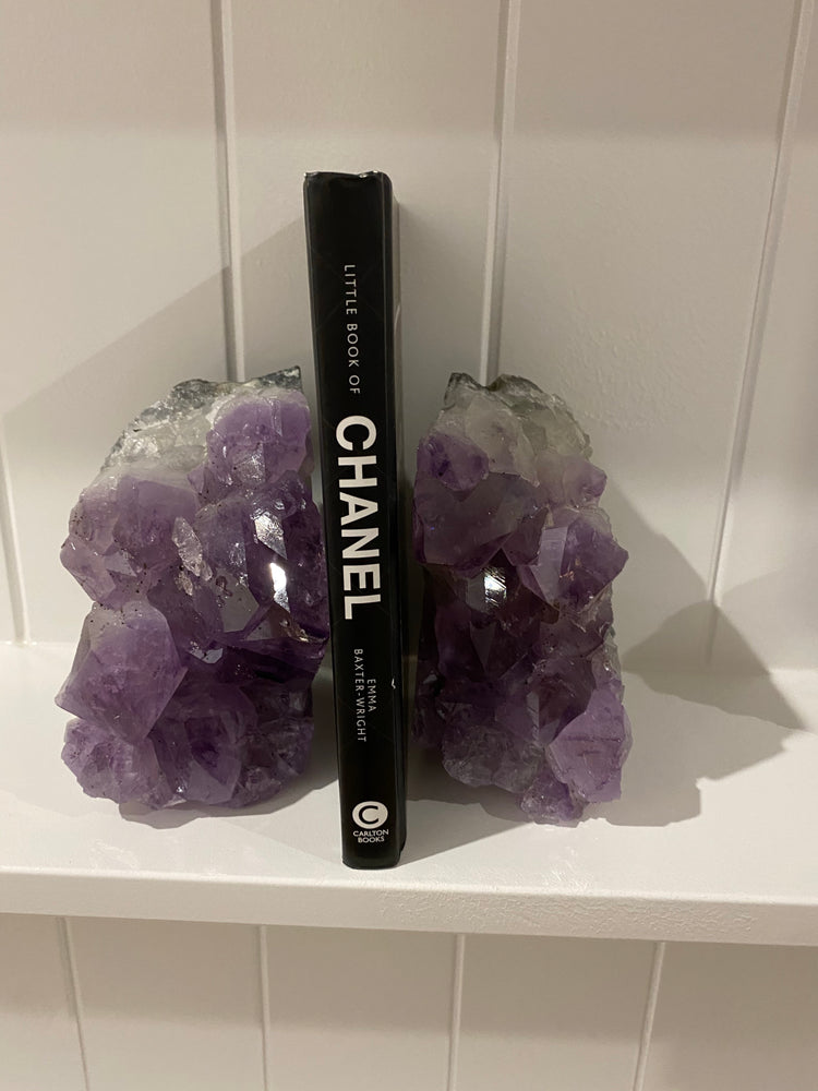 
                  
                    Amethyst A grade bookends
                  
                
